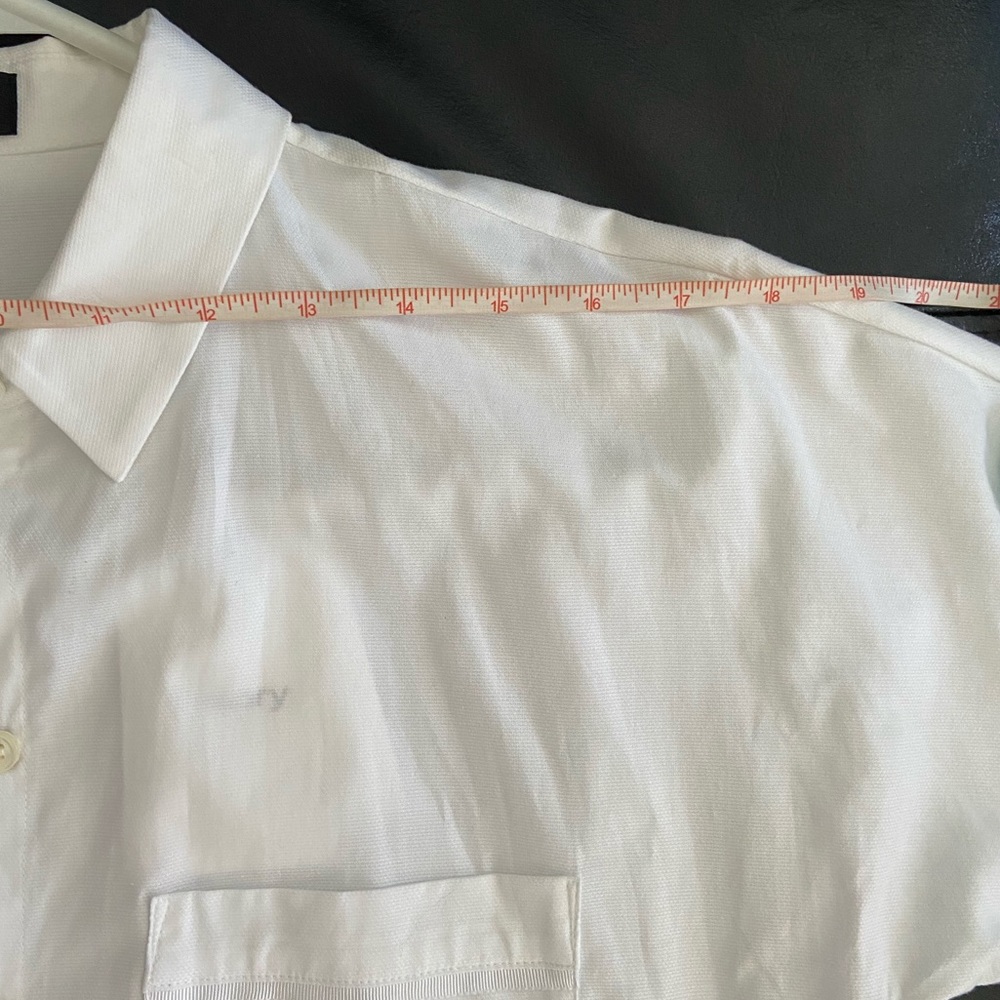 NEW sexy White shirt dress size 2 theory belted long sleeve button up style - Picture 9 of 11